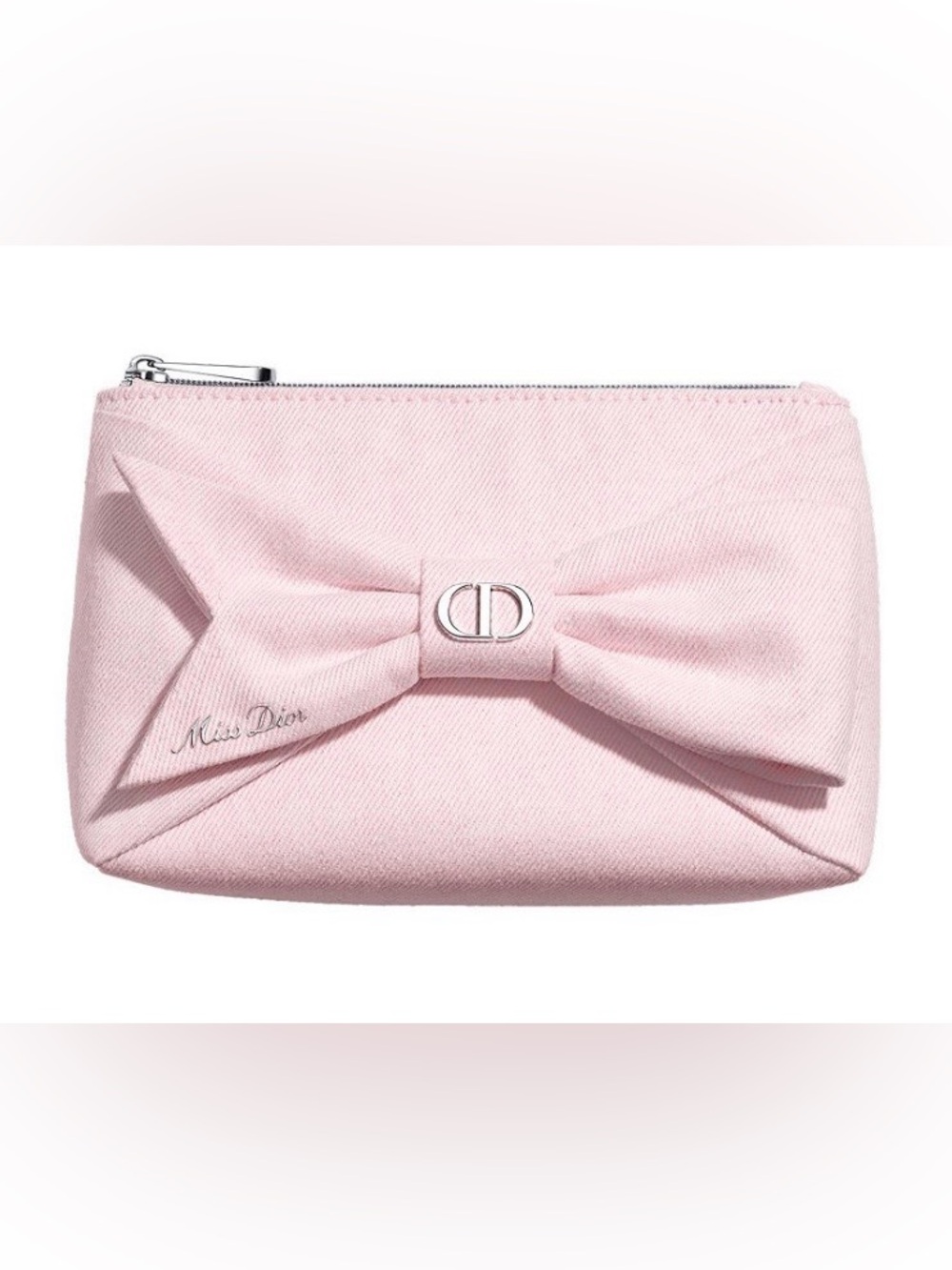🎀 Dior Miss Dior Pink Bow Cosmetic Pouch with Original Box